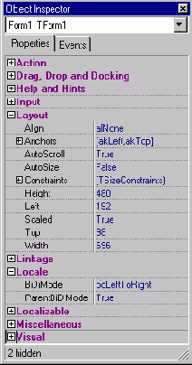 Object Inspector:   