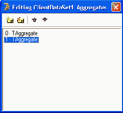 Редактор агрегатов компонента TClientDataSet